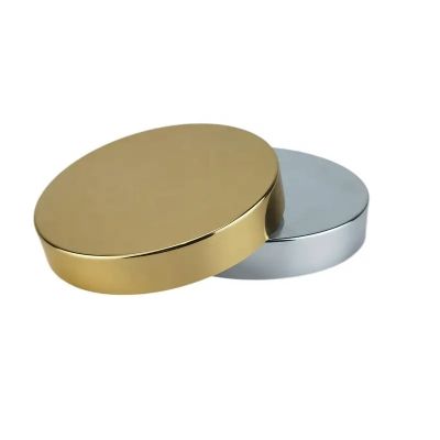 89/400 Gold Color lid 89mm Matte Gold Aluminum Closure Aluminum Coating Cap with aluminium plating