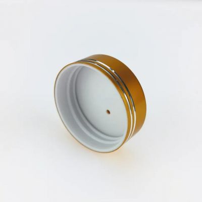 38/400 45/400 45-400 matte silver aluminum gold screw bottle cap gold silver lid with 2 silver line