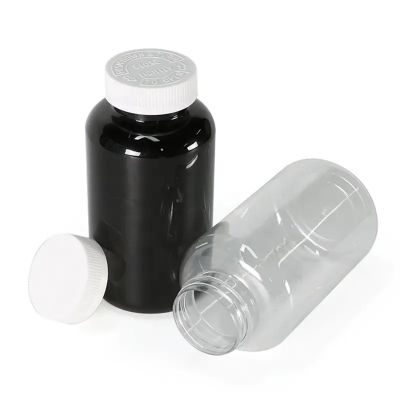 750ml black clear empty plastic pill bottles cap medicine container vitamin capsule safe bottle