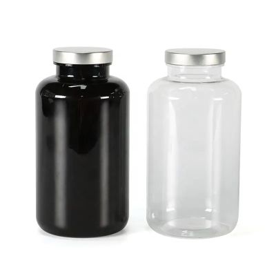 750ml plastic capsule bottle vitamin pills tablets packaging bottle healthcare products container with tinplate lid