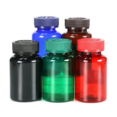 150ml plastic vitamin bottles with screw cover customized pills tablet containers with childproof cap