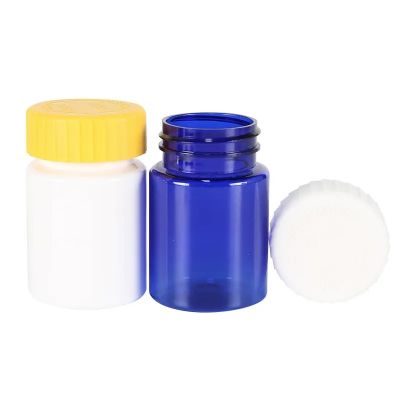 80ml White Empty Plastic Pill Bottles Cap Capsules Container Vitamin Safe Containers