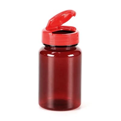 red pet 100ml plastic bottle pill capsules tablet containers empty vitamin candy bottle jars