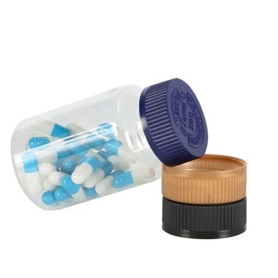 Wholesale Empty Clear 150ml Transparent Pet Plastic Pharmaceutical Capsule Supplement Bottles With Child Resistant Screw Cap