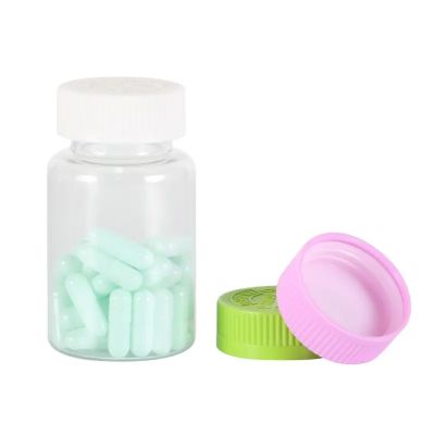 Wholesale 120ml Clear Medicine Capsule Vitamin Supplement Pet Empty Plastic Pill Bottle With Child Resistant Screw Cap