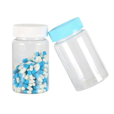 Wholesale Customized 250ml Pharmaceutical Plastic Bottle Transparent Clear Capsule Bottle With Child Proof Resistant Screw Cap