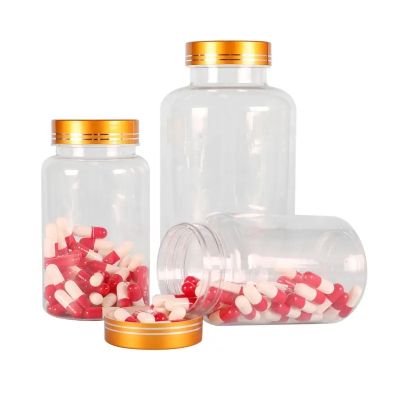 Custom 60ml 150ml 250ml Empty Plastic Capsule Bottle Gummy Vitamins Healthcare Supplement Container With Screw Cap