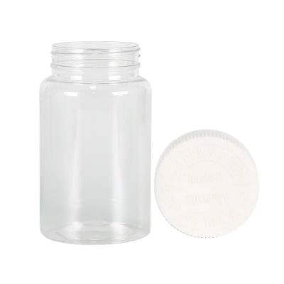 Wholesale 250ml Custom Pet Empty Plastic Medical Capsule Powder Pill Packaging Bottle With Child Proof Resistant Screw Cap
