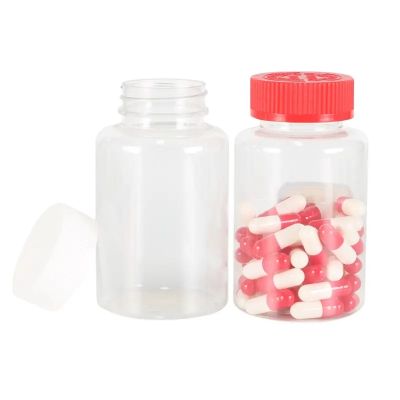 Eco-friendly 175ml Medical Products Capsule Powder Pill Packaging Pet Empty Plastic Bottle With Child Resistant Screw Cap