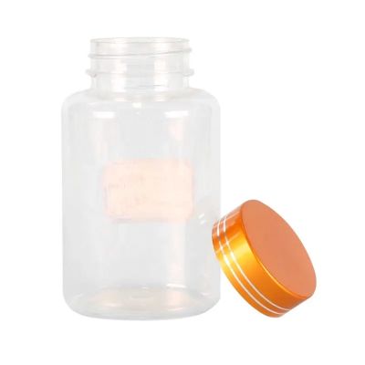 175ml Transparent Supplement Plastic Wide-mouth Capsule Vitamin Medicine Pill Plastic Bottle With Cap