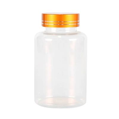 175ml PET plastic wide mouth transparent medicine pharmaceutical packaging bottle with metal cap