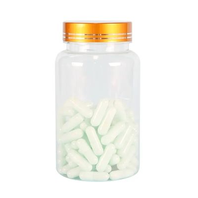 300ml Straight Round Pills Tablets Pharmaceutical Plastic Pet Bottle With Lid,Multivitamin Softgel Capsules Packaging Jar