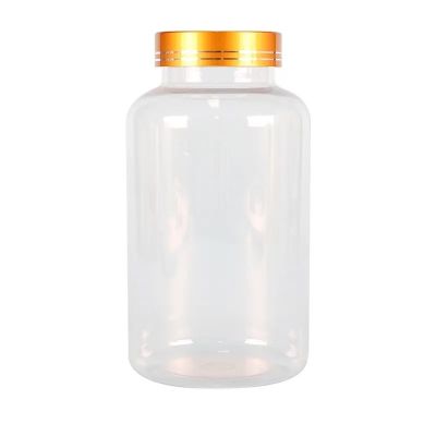 Child Safety Clear Pet Empty Plastic Vitamin C Gummy Packaging Bottle For Healthcare Supplement