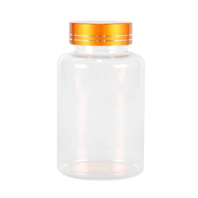 Wholesale Empty 175ml Clear Pet Pill Bottle Plastic Supplement Bottle With Seal Vitamin Bottles Containers