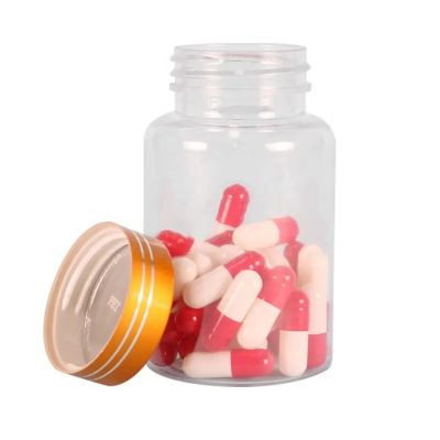 Hot Selling Empty Vitamin Capsule Pill Bottle 120ml Plastic Packaging With Tamper Proof Cap