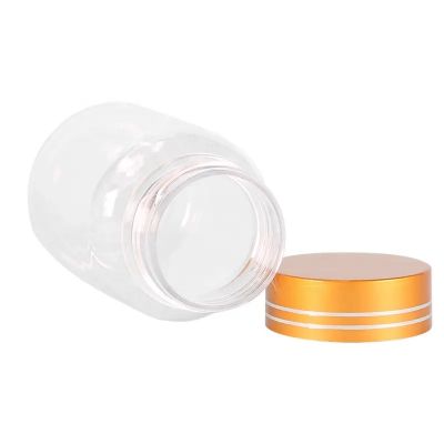 Competitive Price 80ml Transparent Pill Gummy candy Healthcare Container Empty Round Capsules Tablets Plastic Bottle