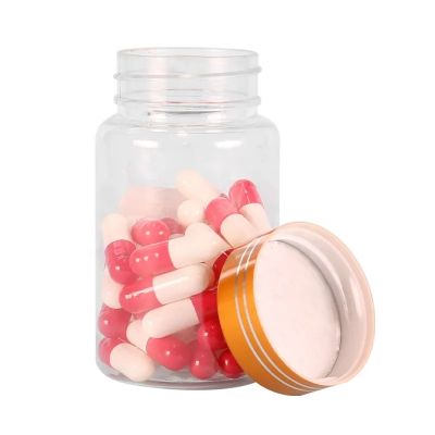 Industrial Reasonable Price Plastic Capsule Bottles Gummy Candy Vitamins Container With Metallic Cap