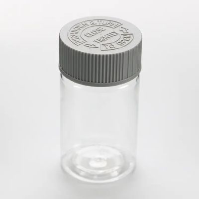 WholesaleCustom 300ml 500ml Transparent Empty Storage Cosmetic Child Proof Resistant Pet Plastic Bottles With Screw Cap