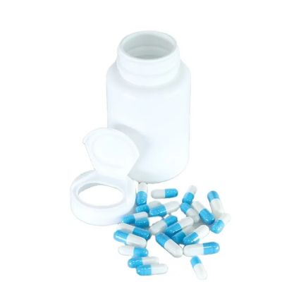 100ml 120ml 150ml 200ml white competitive price for healthcare capsule bottle personalized plastic bottles with flip top lid