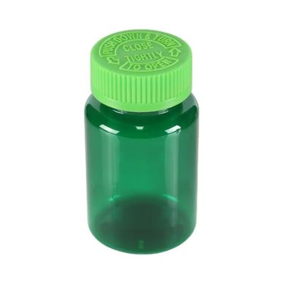 Custom Blue 120ml Plastic Medicine Bottle Vatamin Supplement Capsule Bottles 150cc Plastic Pill Bottle With Crc Lid