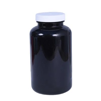 Custom Cheap Pet 120ml 150ml Black Empty Supplement Vitamin Capsule Pill Plastic Bottle For Packaging With Screw Cap