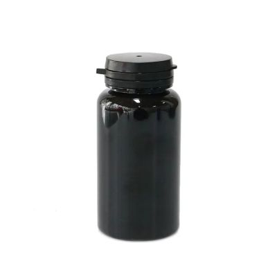 120 150ml black blue plastic tablet bottles healthcare supplement containers reasonable price vitamin calcium bottle