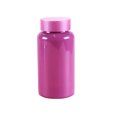 Wholesale Plastic Purple Orange Pet Jar Empty Pill Container Capsule Bottle With Aluminum Cap
