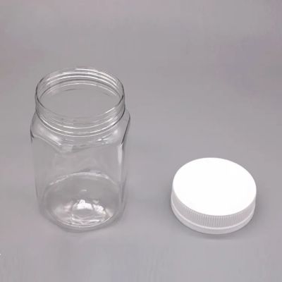 Custom Square Transparent Empty Pill Capsule Packing Storage Child Proof Resistant Pet Plastic Bottles With Screw Cap
