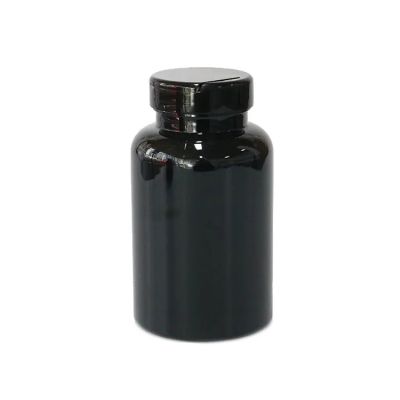 150ml competitive price white black plastic pill bottle with flip top cap healthcare supplement vitamin container bottles
