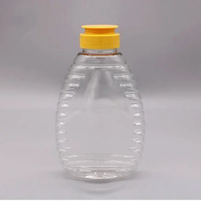 Custom 200ml 250ml 300ml Transparent Plastic Pet Honey Ketchup Hot Sauce Squeeze Bottle With Flip Top Cap