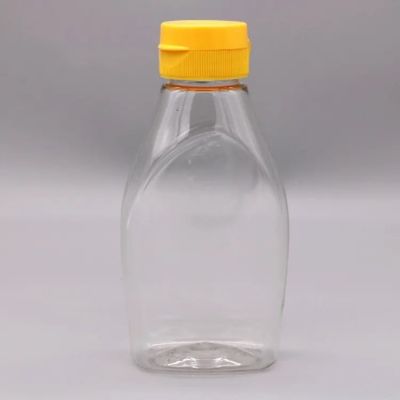 Wholesale Transparent Plastic Pet Free Honey Water Ketchup Hot Sauce Squeeze Bottle With Flip Top Cap