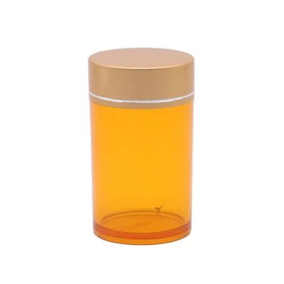 150cc 300cc Frosted Pet Plastic Transparent Black Orange Pill Bottle For Tablet Vitamin Capsule Supplement Packaging
