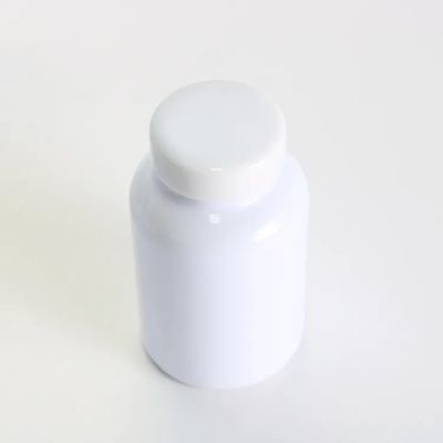 Empty Round Milky White 40ml 100ml 150ml 200ml Hdpe Capsules Tablets Bottle With Screw Lid
