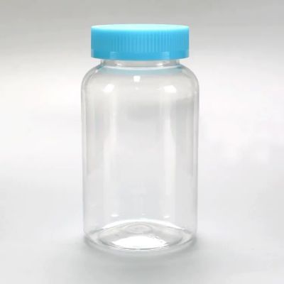 Custom Clear Transparent Pet Plastic Bottle Plastic Clear Bottle With Pet Colorful Cap