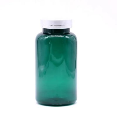 Wholesale Recycled Plastic Vitamin Pill Bottles 100ml 150ml 200ml 300ml Pet Pill Bottle With Sliver Gold Cap