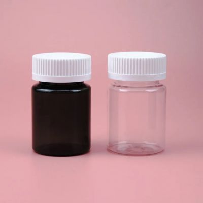 Black Pet 150ml Pill Bottles Custom Plastic Vatimin Bottles With Screw Cap