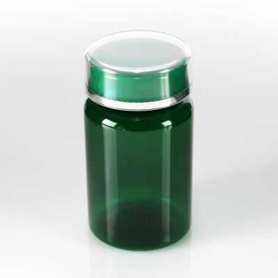 OEM Empty100ml120ml VC VE Vitamin Capsule Packaging Tablet Medicine Drug Container Green Pharmaceutical Capsule Bottle
