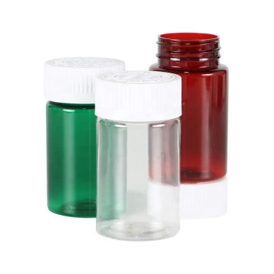 60ml red green empty plastic pill bottles food grade tablet capsule container vitamin protein powder jars