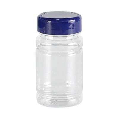 Plastic Vitamin Supplement Bottle Pet Capsule Tablet Pill Bottle Amber Clear Color 80ml Plastic Container