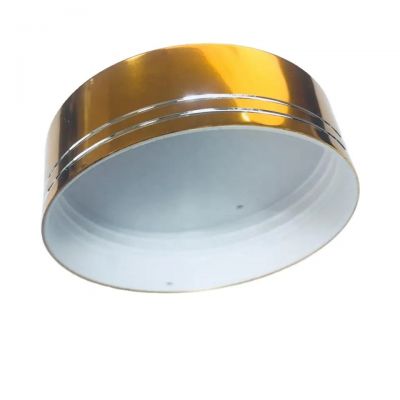 Hot Sell 53/400 Shiny Silver Gold Rose Gold Aluminum Plastic Lid
