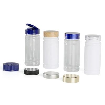 Pharmaceutical Plastic Bottle Good Price 100 ml White Clear Plastic Bottle With Different Caps For Vitamin Capsule Tablet