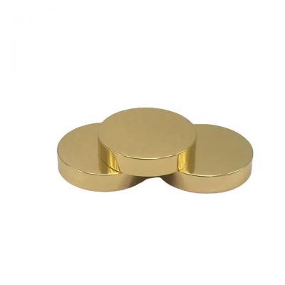 Custom Wholesale 53/400 Metal Screw Cap Gold Aluminum Plastic Screw Lid