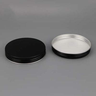 Screw metal cap 89mm 90mm black color screw aluminum tin cap metal aluminum lid