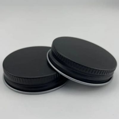 38/400 45/400 53/400 Tinplate lids or Aluminum cap Matte black with Pressure Sensitive Liner for Food Bottles
