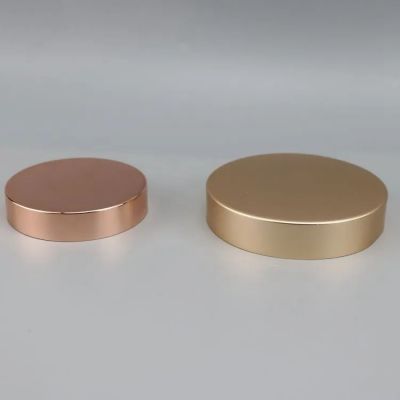 Wholesale different size 53/400 70/400 89/400 Custom Rose gold color Aluminum Plastic Cosmetic jar lids