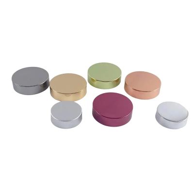Hot sale high quality colorful candle jar aluminum metal lid cover for glass plastic jar