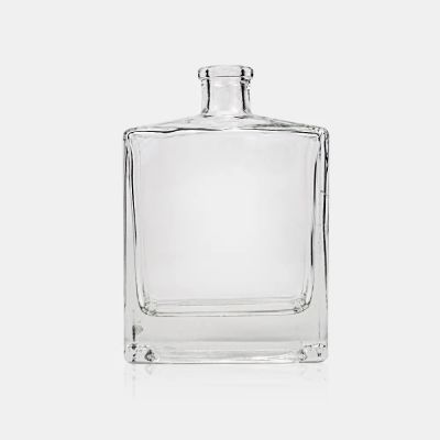 Custom Luxury Champagne Vodka Liquor Wine Square 500Ml Glass Empty Decanter Whiskey Bottle