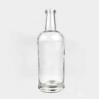 Wholesale custom white flint 700ml glass wine bottle empty 700ml wine glass bottle