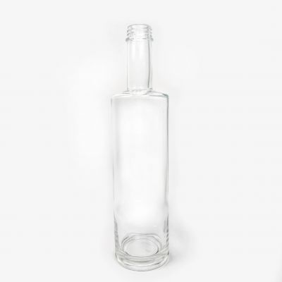 food high grade transparent glass bottles for vodka 700ml with cork sealed