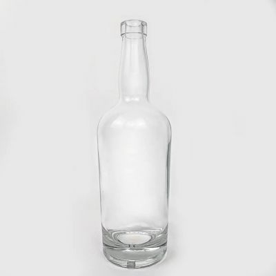 750ml 1000ml Heavy Weight Bottle Glass Bottle For Liquor Tequila Vodka Guala Glass Liquor Bottle With Cork